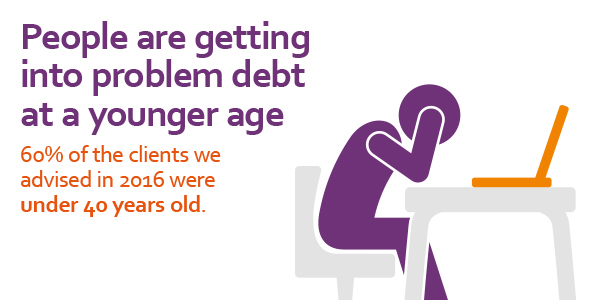 stats yearbook 2016 people getting into debt younger