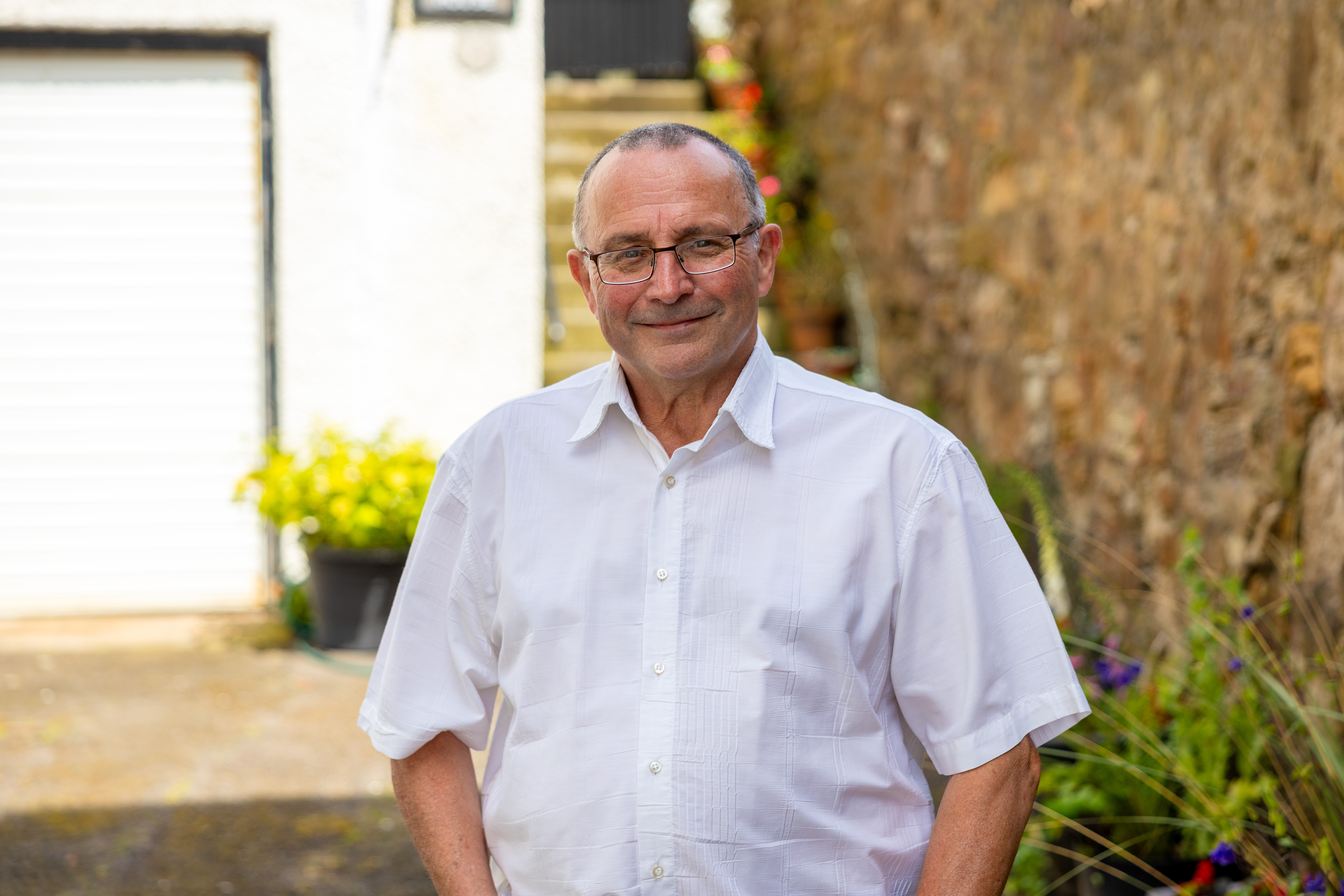 Steve in the garden