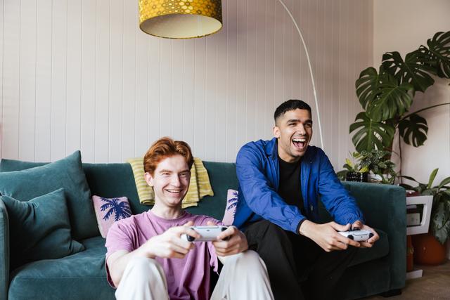 Photo of friends playing a computer game