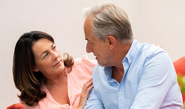 Couple talking