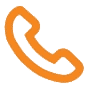 orange telephone icon