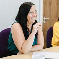 Female colleague in a meeting