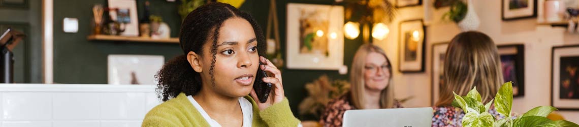 woman on phone