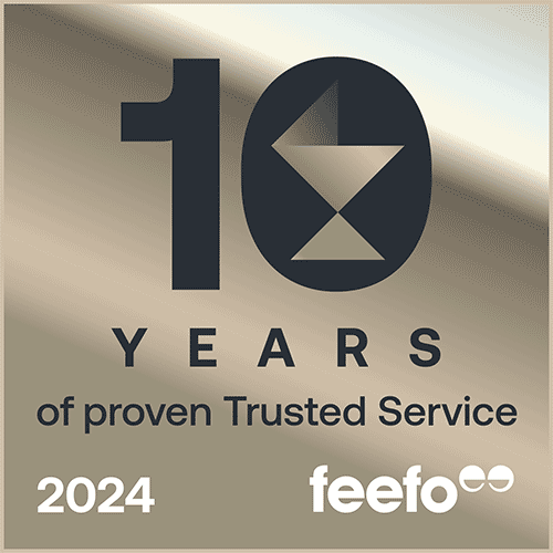 Feefo - 10 years of proven Trusted service