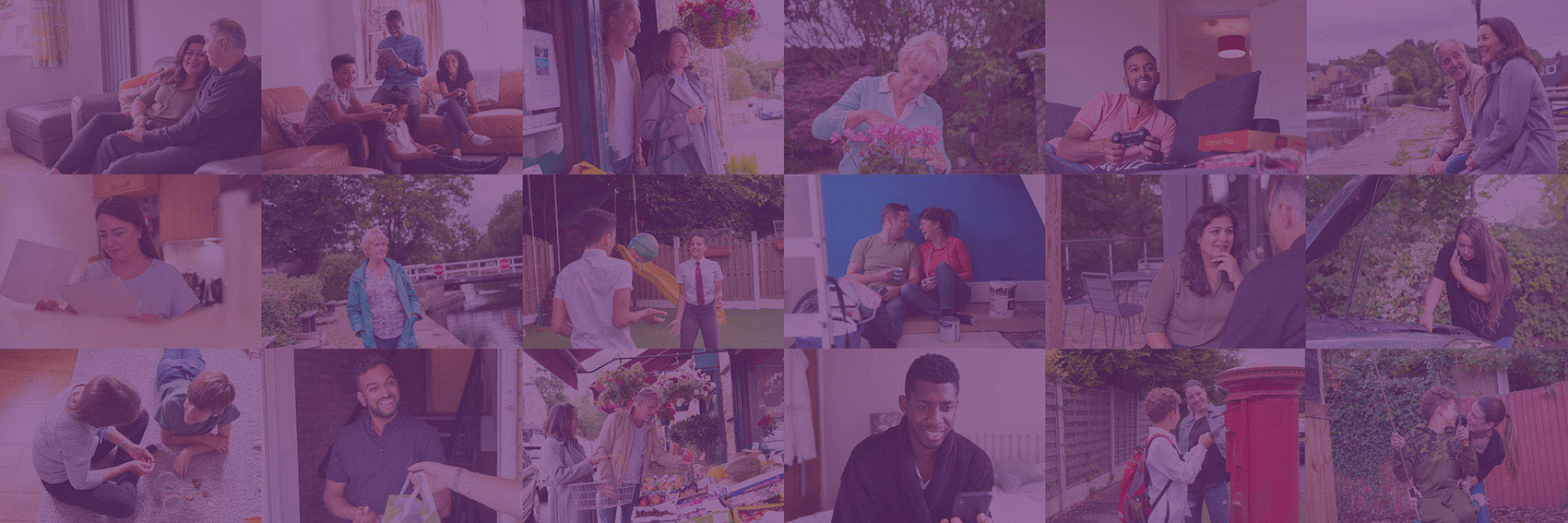 A collage of our clients