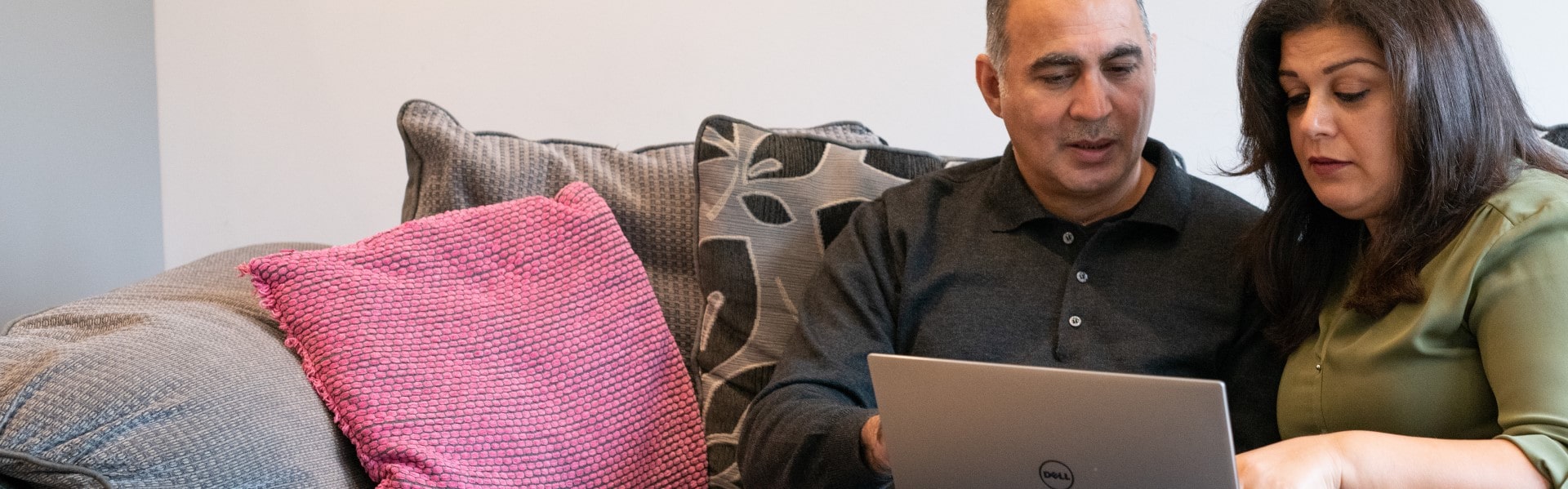 Couple on laptop