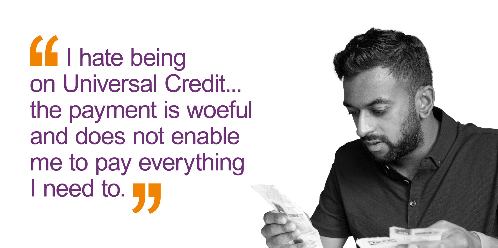 I hate being on Universal Credit, the payment is woeful and does not enable me to pay everything I need to